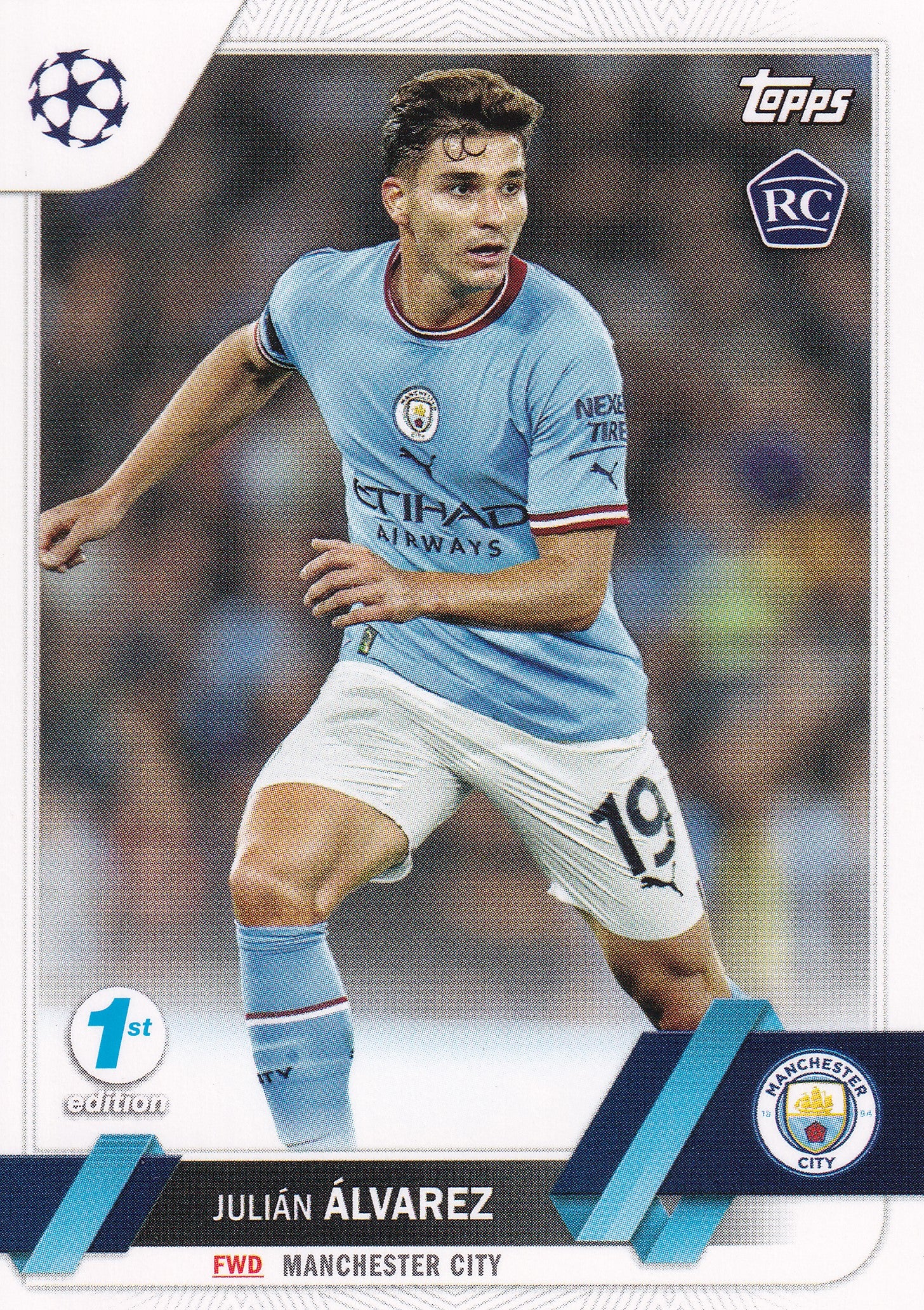 068. JULIAN ALVAREZ - MANCHESTER CITY - ROOKIE CARD - 1ST EDITION