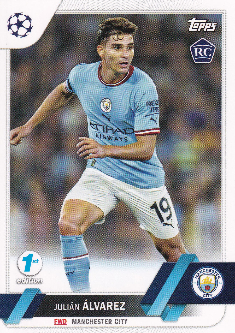 068. JULIAN ALVAREZ - MANCHESTER CITY - ROOKIE CARD - 1ST EDITION
