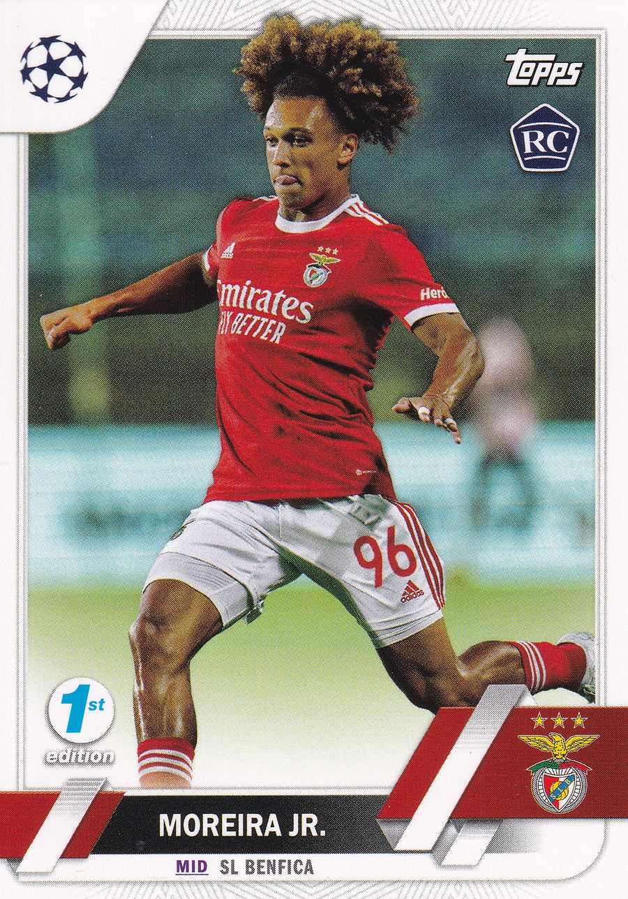 037. MOREIRA JR. - SL BENFICA - ROOKIE CARD - 1ST EDITION
