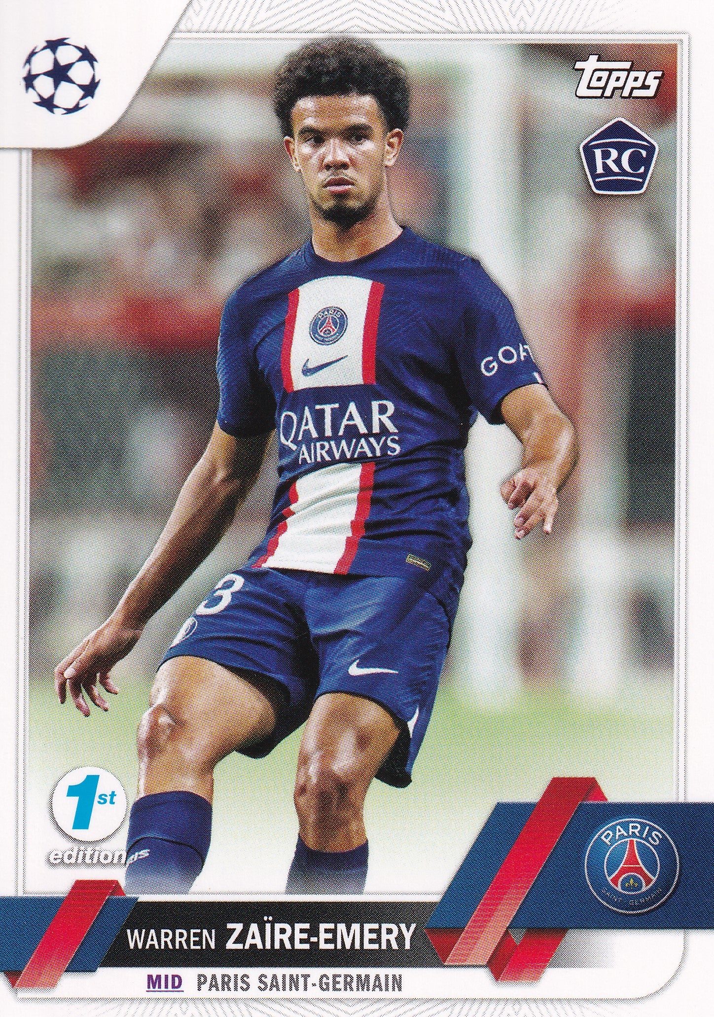 135. WARREN ZAIRE-EMERY - PARIS SAINT-GERMAIN - ROOKIE CARD - 1ST EDITION