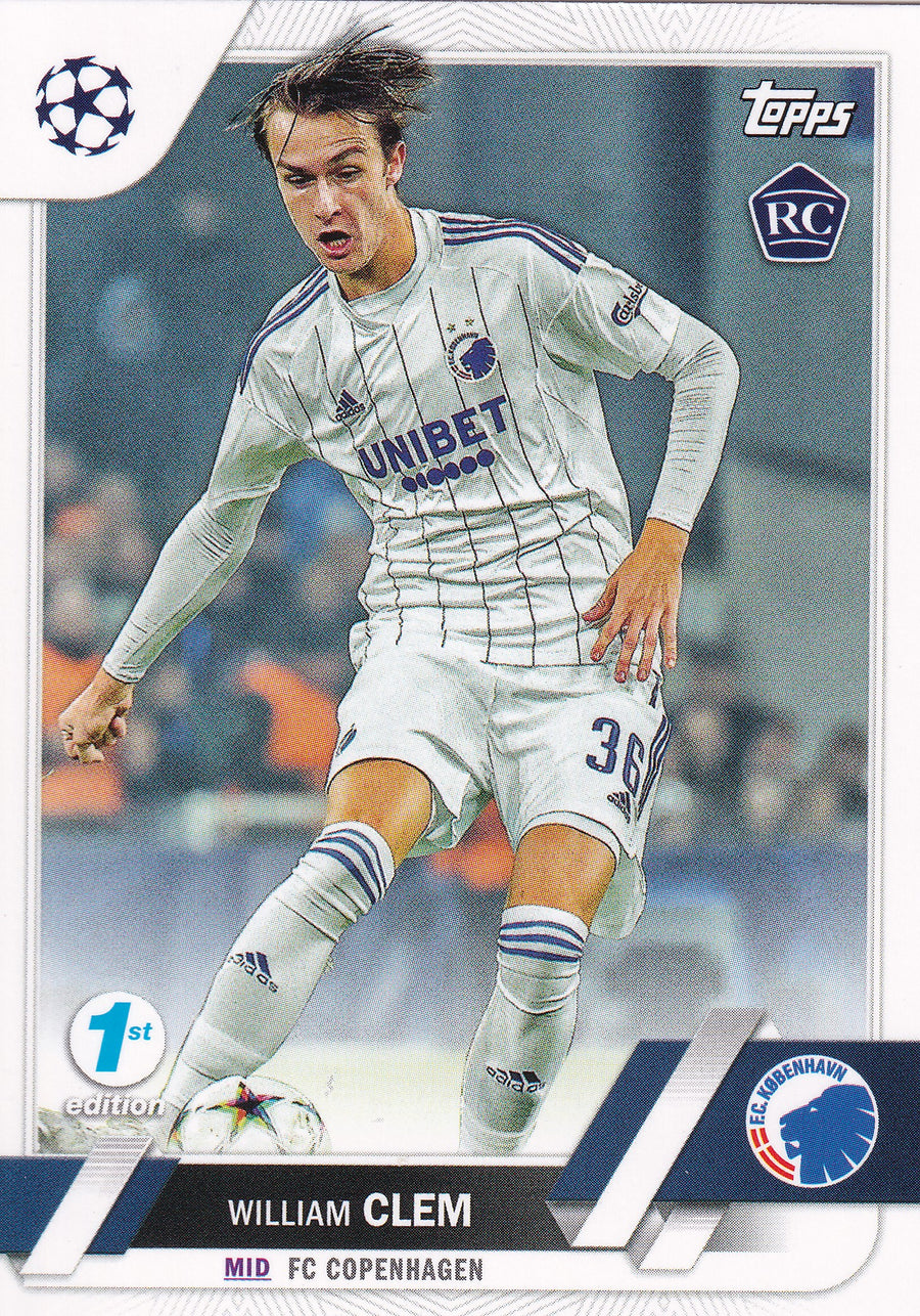 139. WILLIAM CLEM - FC COPENHAGEN - ROOKIE CARD - 1ST EDITION
