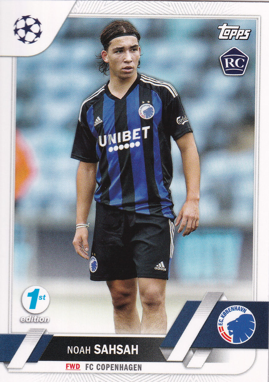 141. NOAH SAHSAH - FC COPENHAGEN - ROOKIE CARD - 1ST EDITION