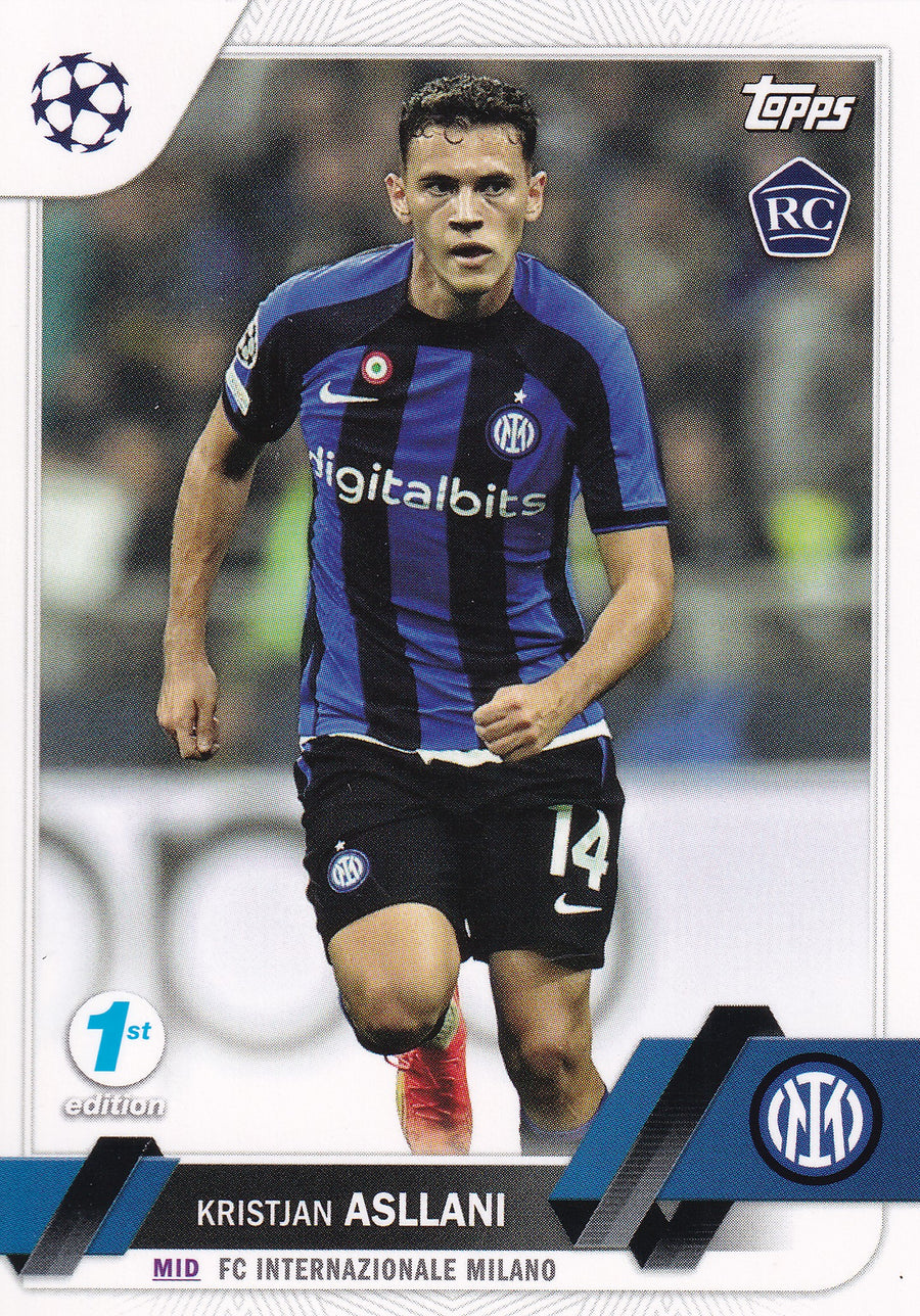 150. KRISTJAN ASLLANI - FC INTERNAZIONALE MILANO - ROOKIE CARD - 1ST EDITION