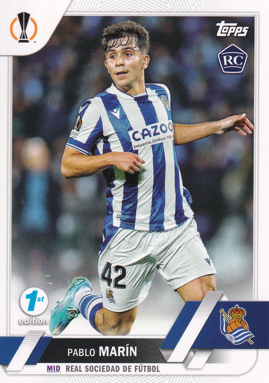 145. PABLO MARIN - REAL SOCIEDAD DE FUTBOL - ROOKIE CARD - 1ST EDITION