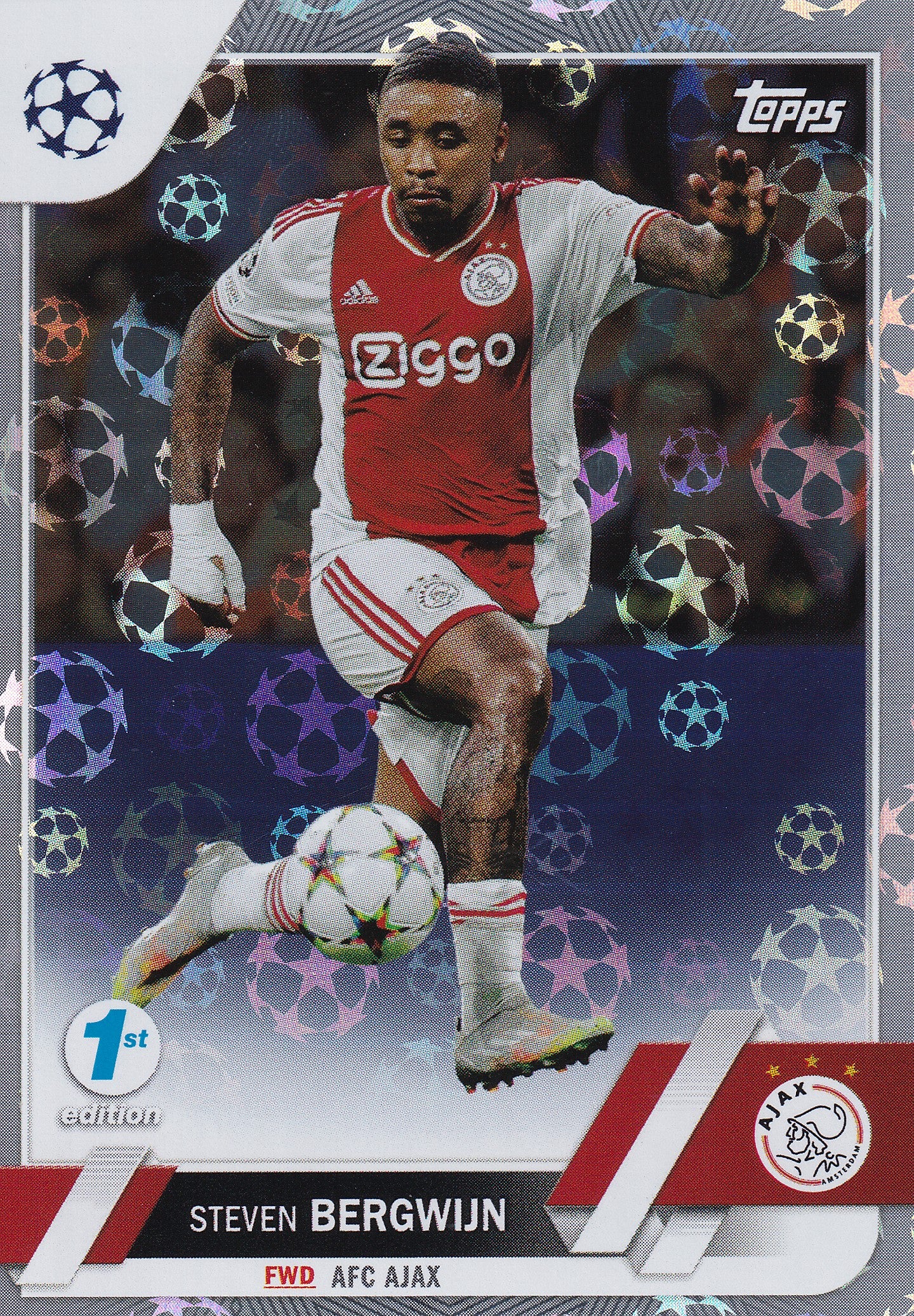 176. STEVEN BERGWIJN - AFC AJAX - STARBALL REFRACTOR - 1ST EDITION