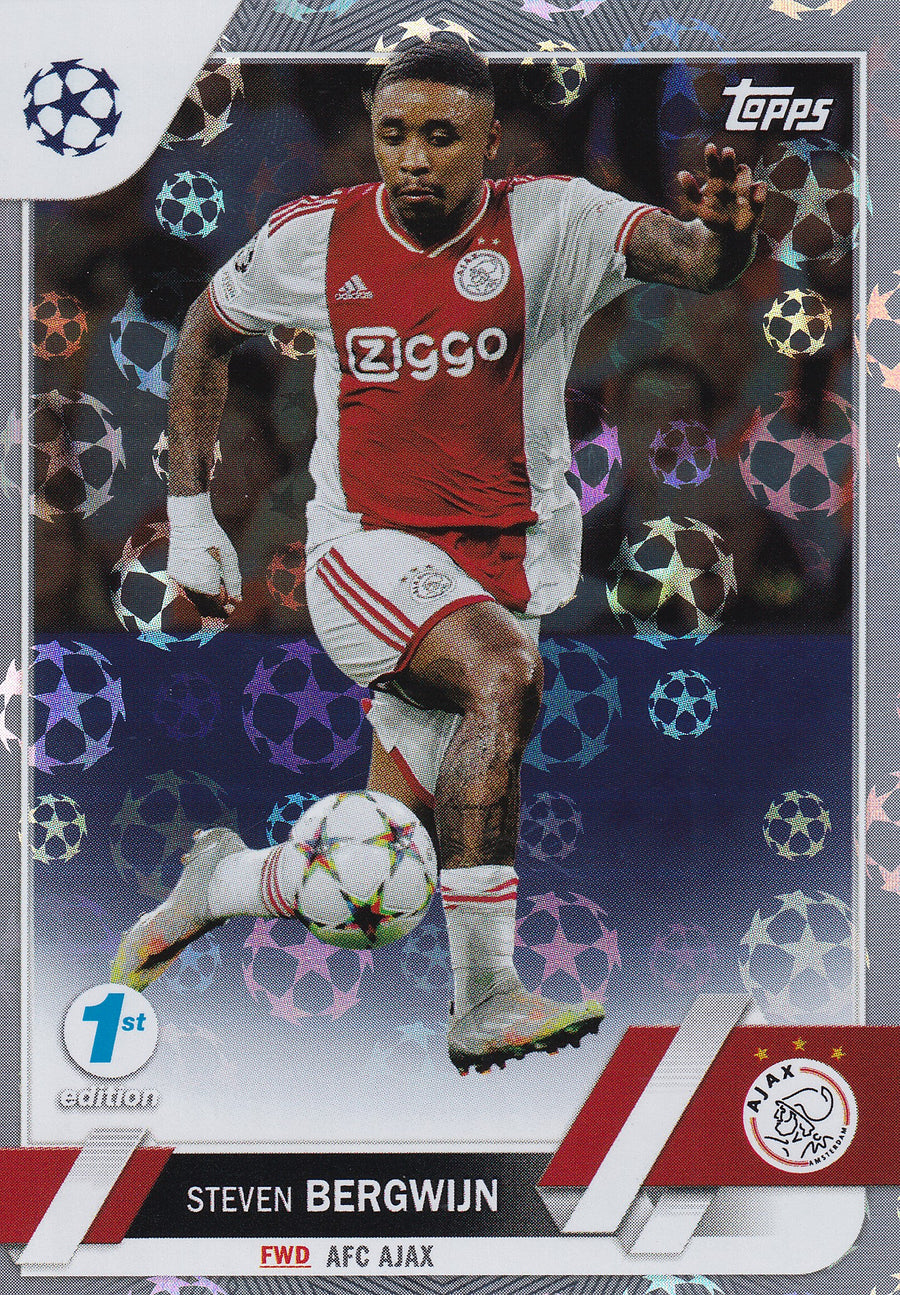 176. STEVEN BERGWIJN - AFC AJAX - STARBALL REFRACTOR - 1ST EDITION