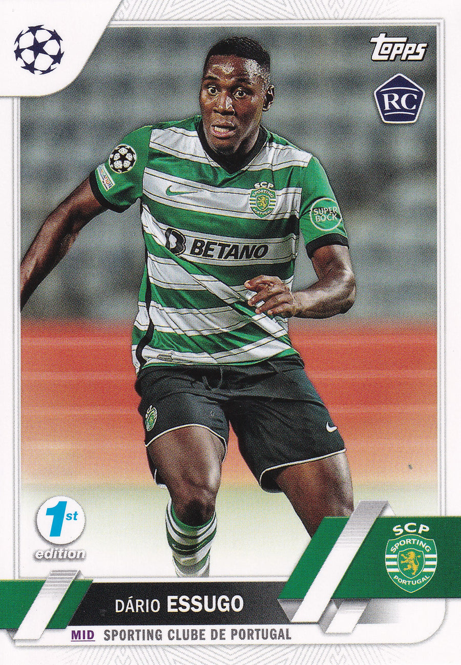 155. DARIO ESSUGO - SPORTING CLUBE DE PORTUGAL - ROOKIE CARD - 1ST EDITION