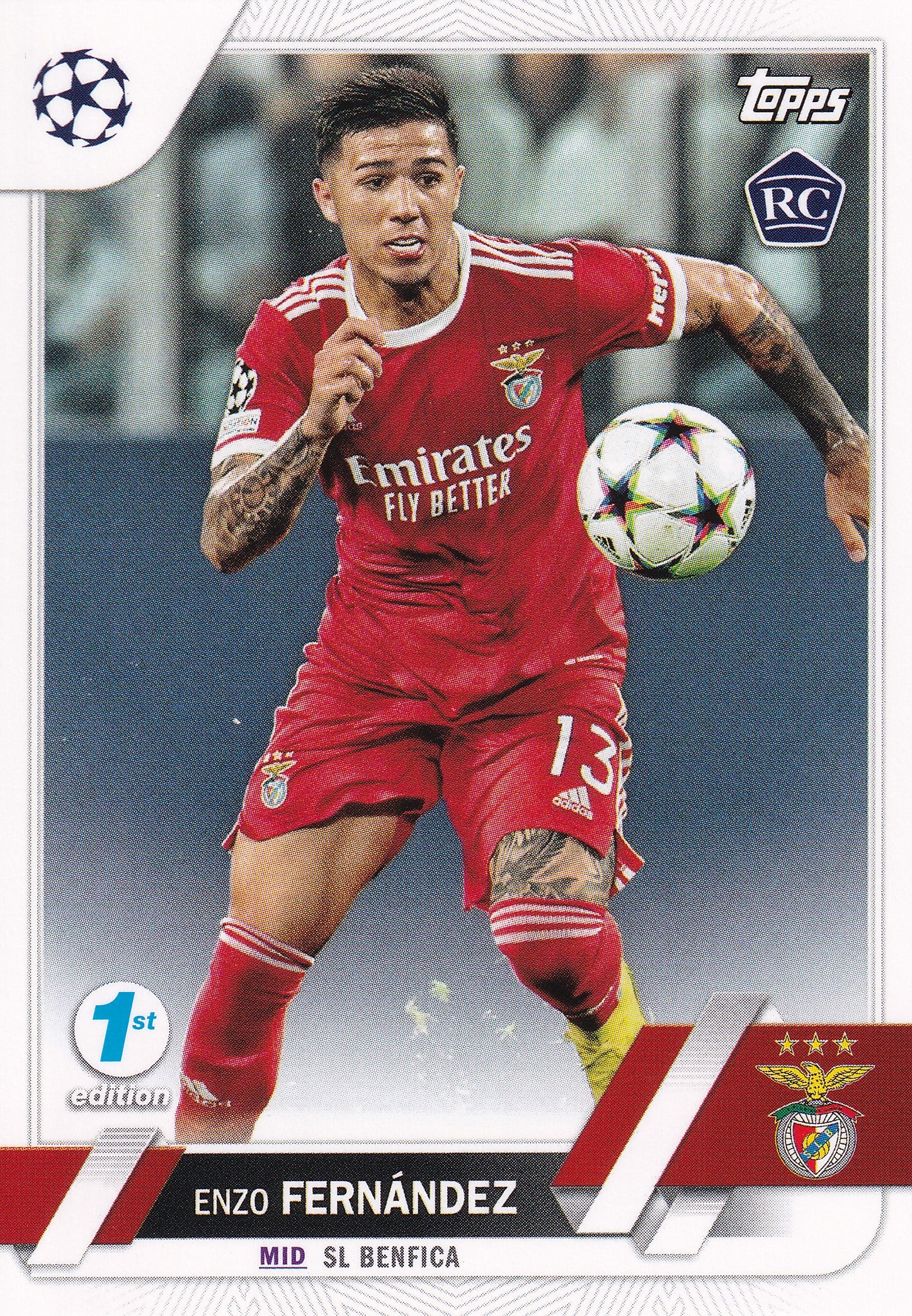 158. ENZO FERNANDEZ - SL BENFICA - ROOKIE CARD - 1ST EDITION