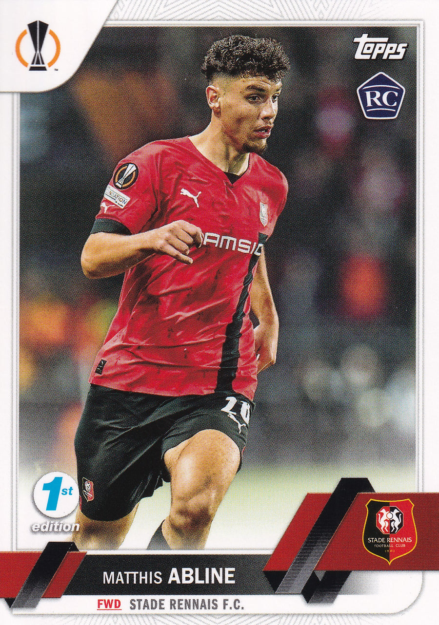 167. MATTHIS ABLINE - STADE RENNAIS F.C. - ROOKIE CARD - 1ST EDITION