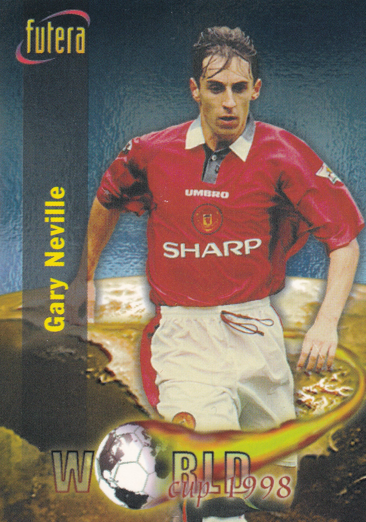 076. GARY NEVILLE - MANCHESTER UNTIED - WORLD CUP 1998