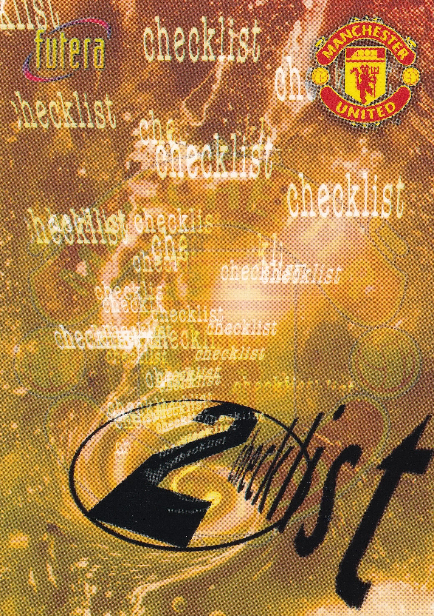 097. MANCHESTER UNITED - CHECKLIST 2 - 46 - 81