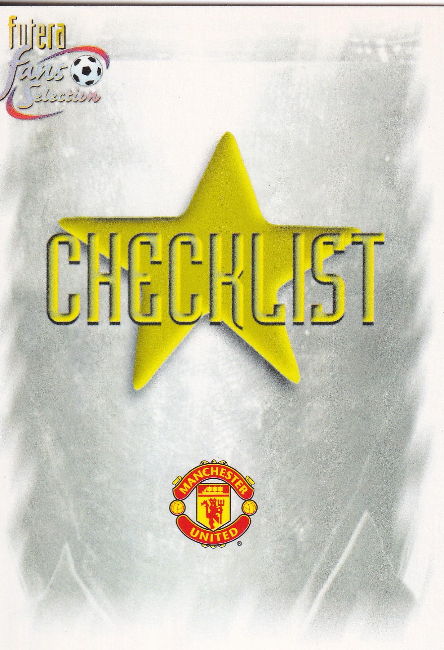 099. MANCHESTER UNITED - CHECKLIST
