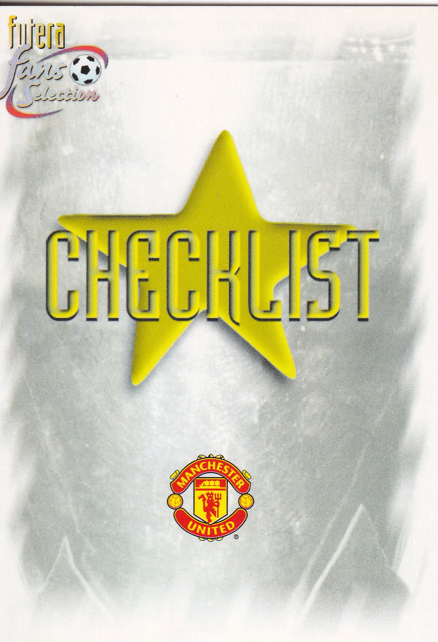 099. MANCHESTER UNITED - CHECKLIST