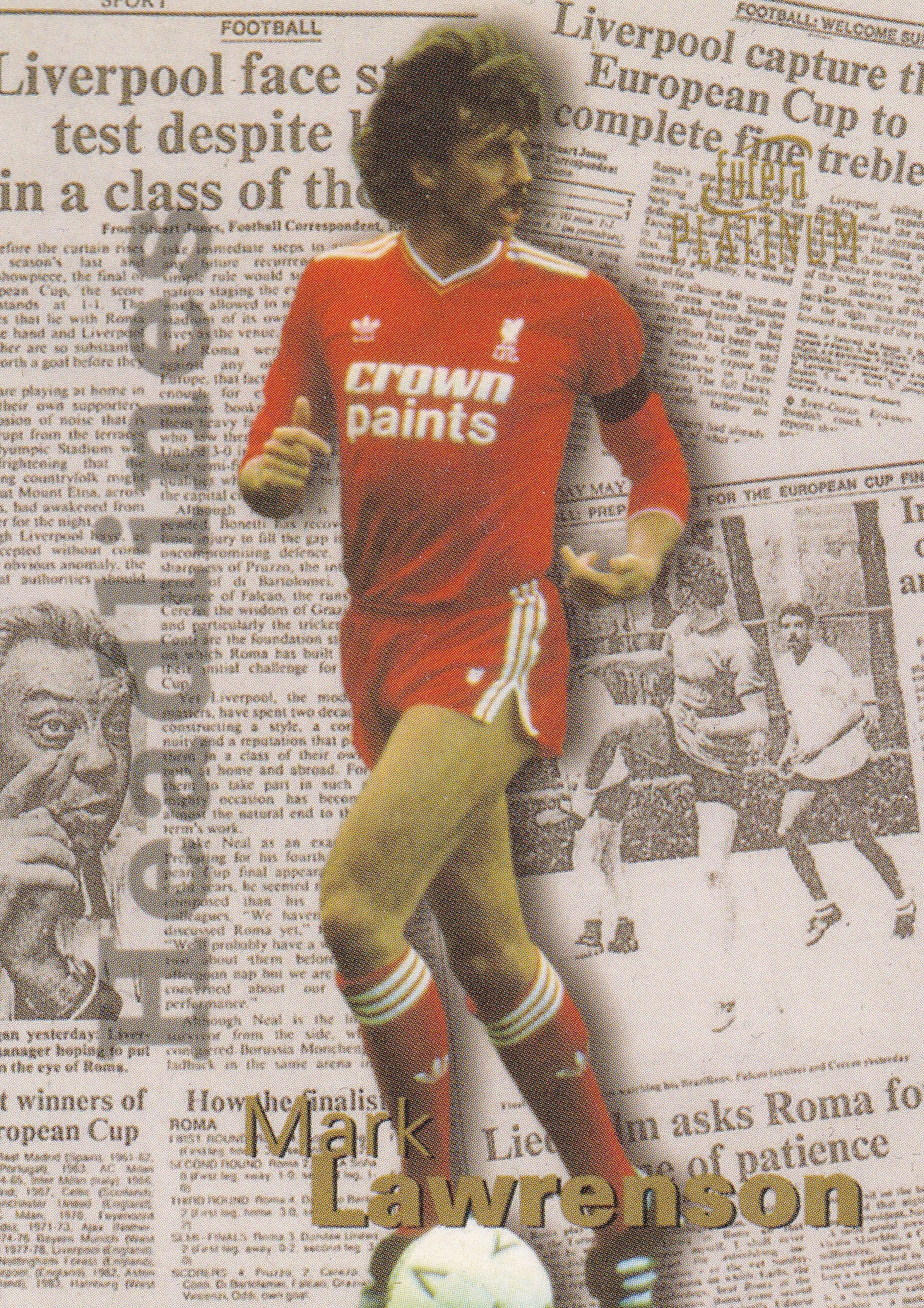 HL1. MARK LAWRENSON - LIVERPOOL - HEADLINES /950