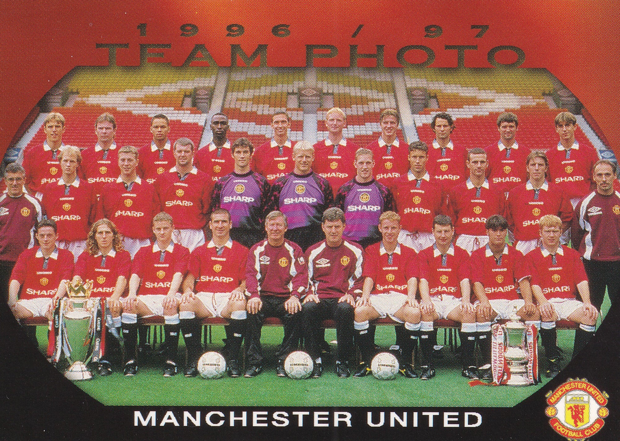 097. MANCHESTER UNITED - TEAM PHOTO 1996/97