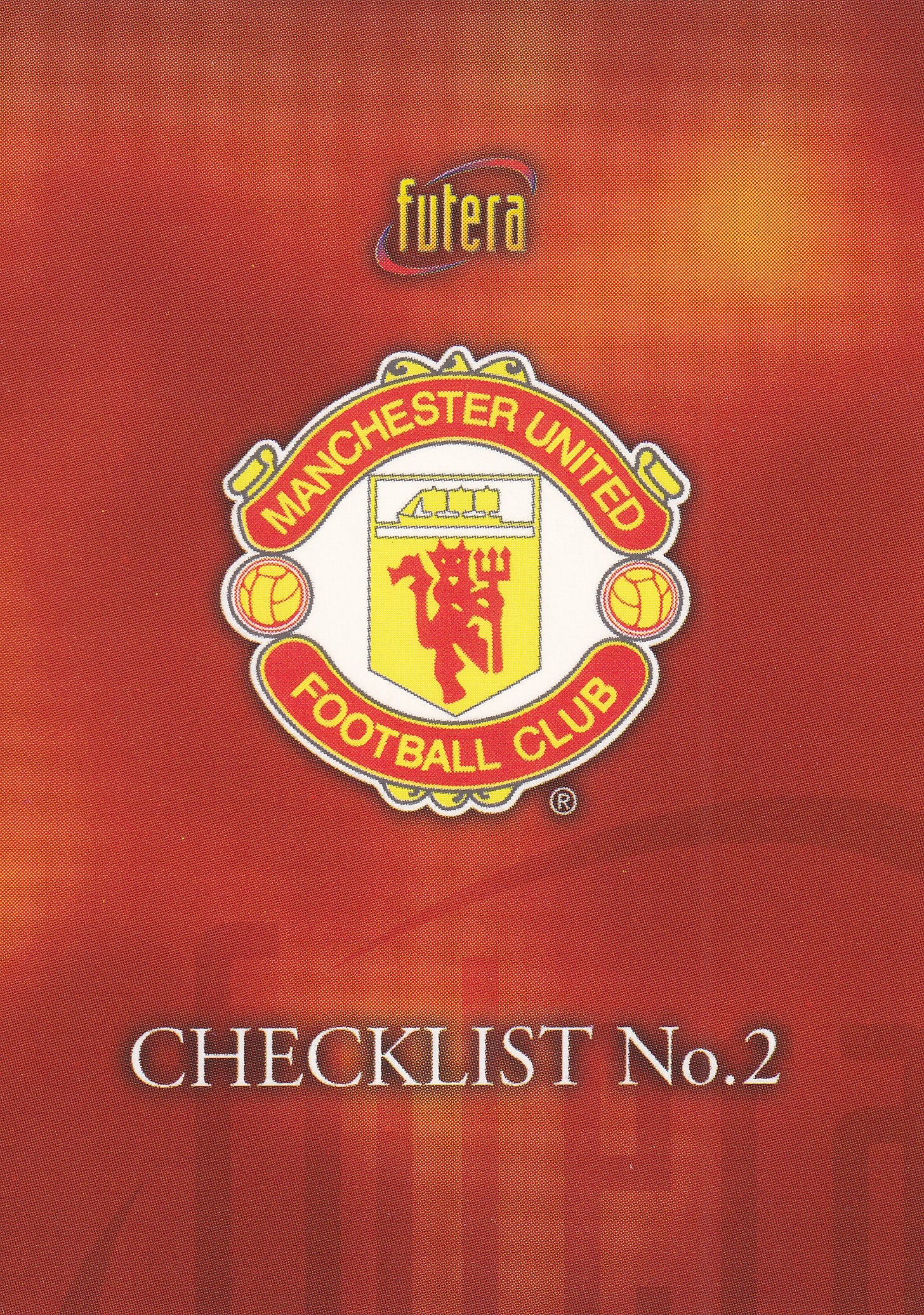 099. MANCHESTER UNITED - CHECKLIST NO.2