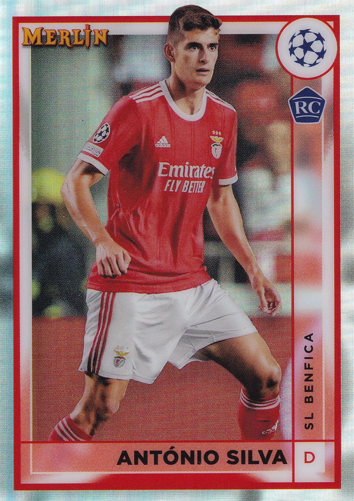 145. ANTONIO SILVA - SL BENFICA - ROOKIE CARD - REFRACTOR