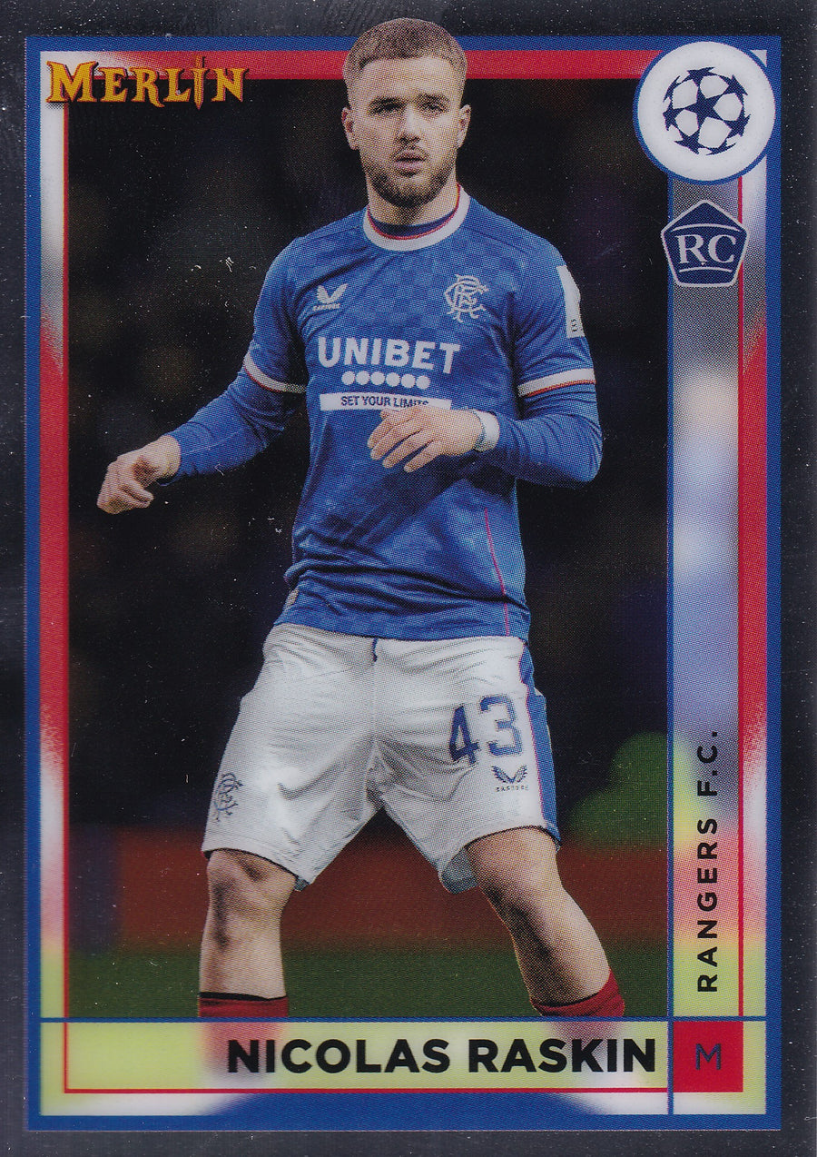 148. NICOLAS RASKIN - RANGERS F.C. - ROOKIE CARD