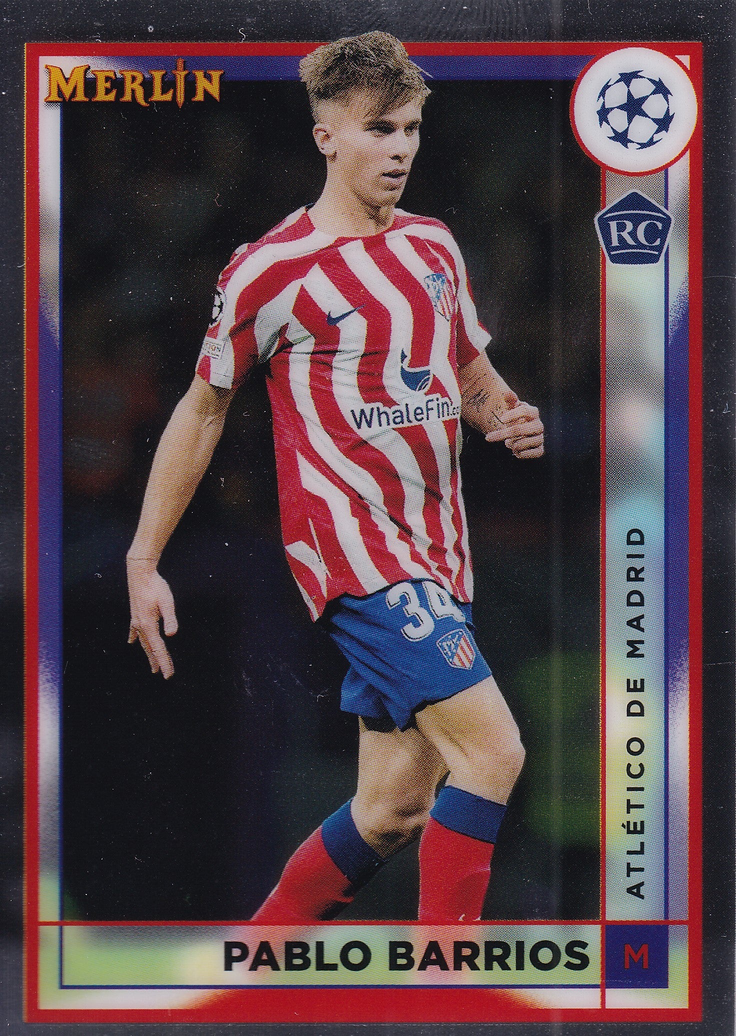 027. PABLO BARRIOS - ATLETICO DE MADRID - ROOKIE CARD