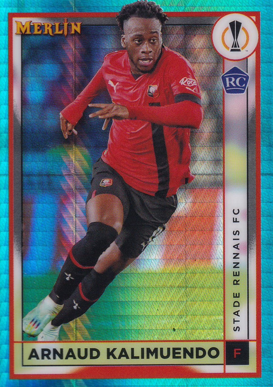 136. ARNAUD KALIMUENDO - STADE RENNAIS FC - ROOKIE CARD - AQUA