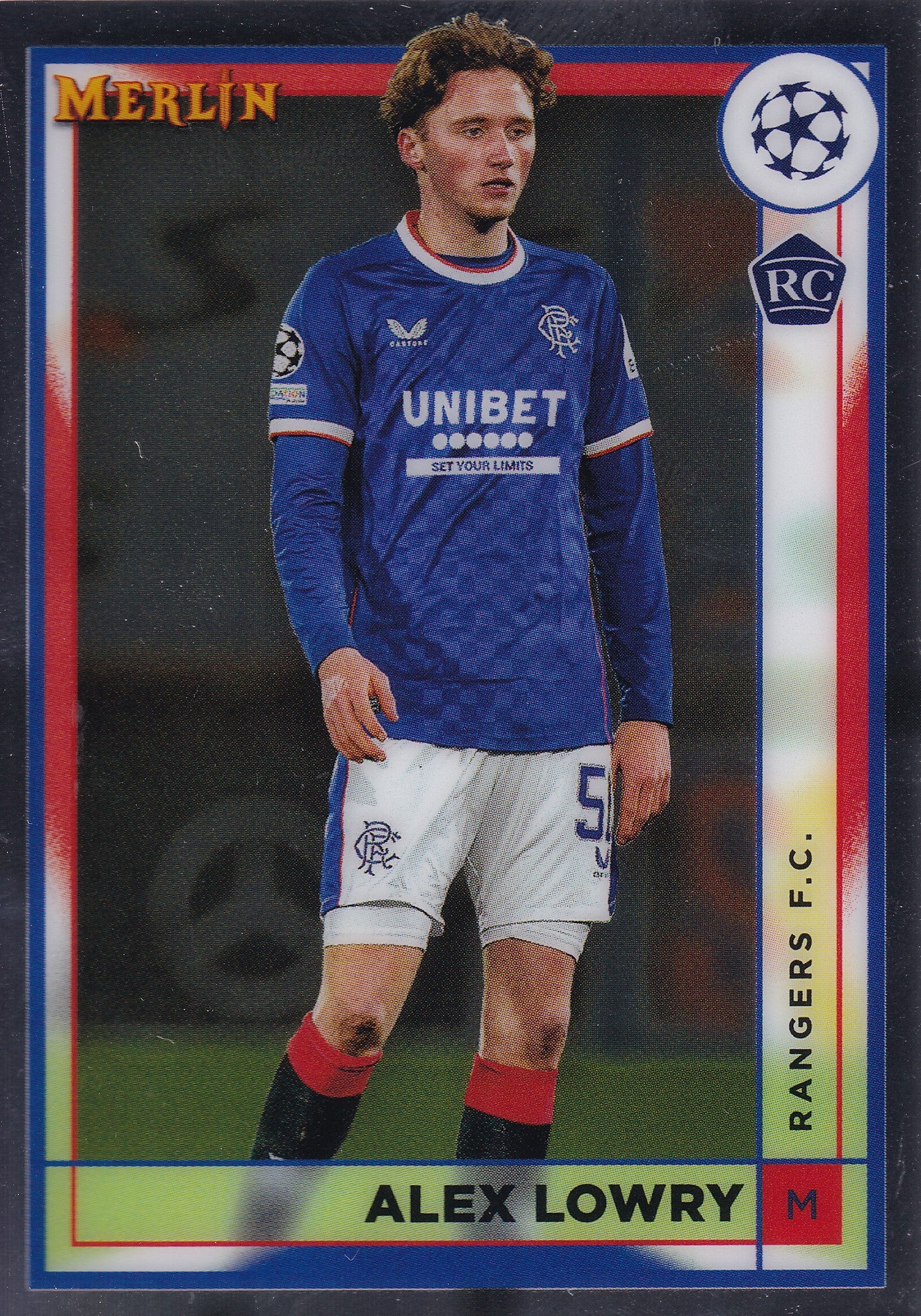 149. ALEX LOWRY - RANGERS F.C. - ROOKIE CARD