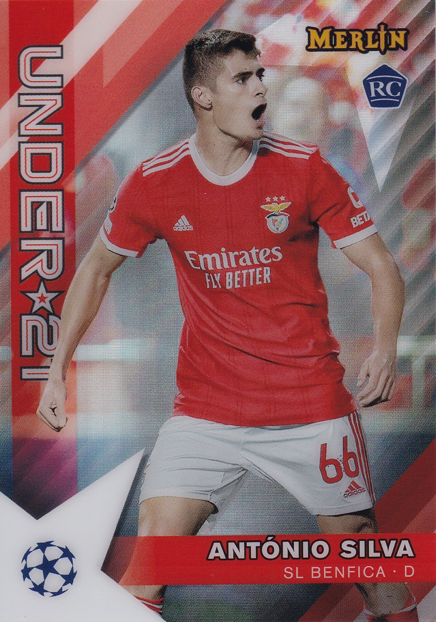 U21-18. ANTONIO SILVA - SL BENFICA - ROOKIE CARD - UNDER 21