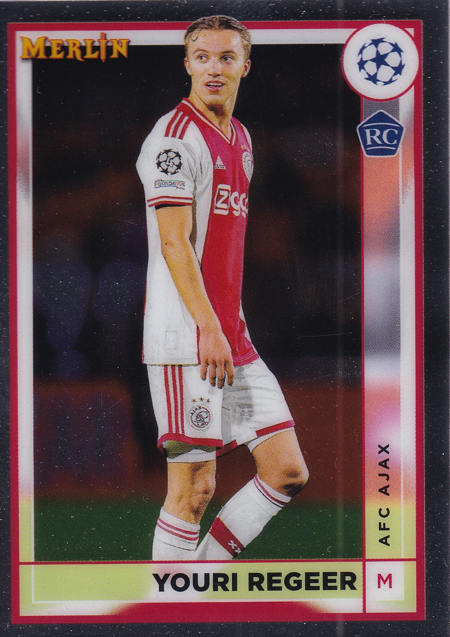 010. YOURI REGEER - AFC AJAX - ROOKIE CARD