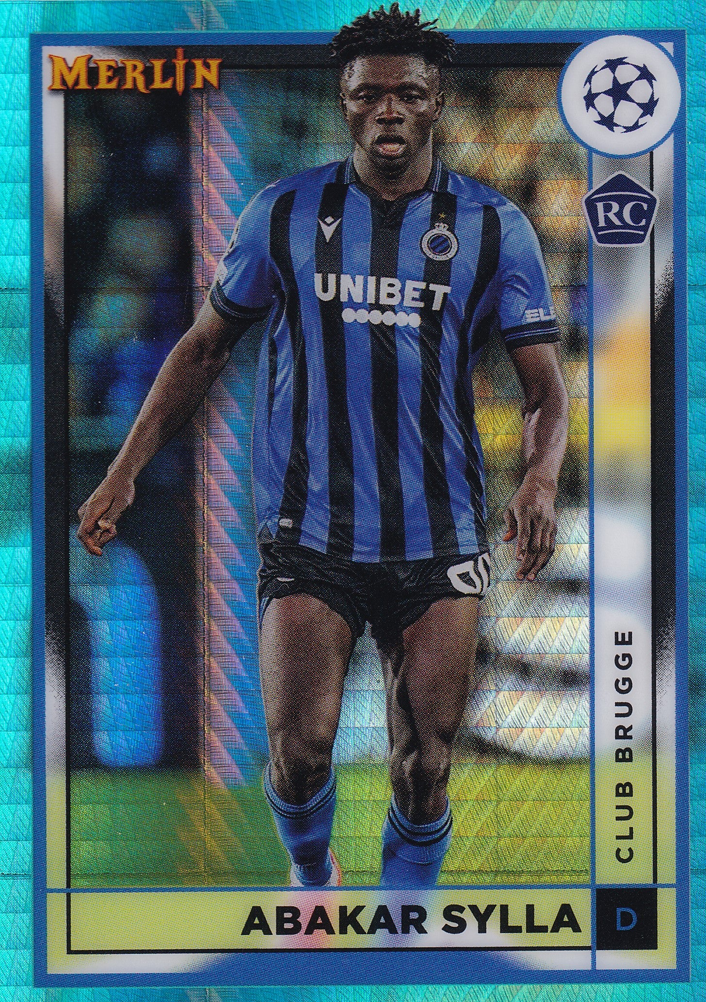 046. ABAKAR SYLLA - CLUB BRUGGE - ROOKIE CARD - AQUA
