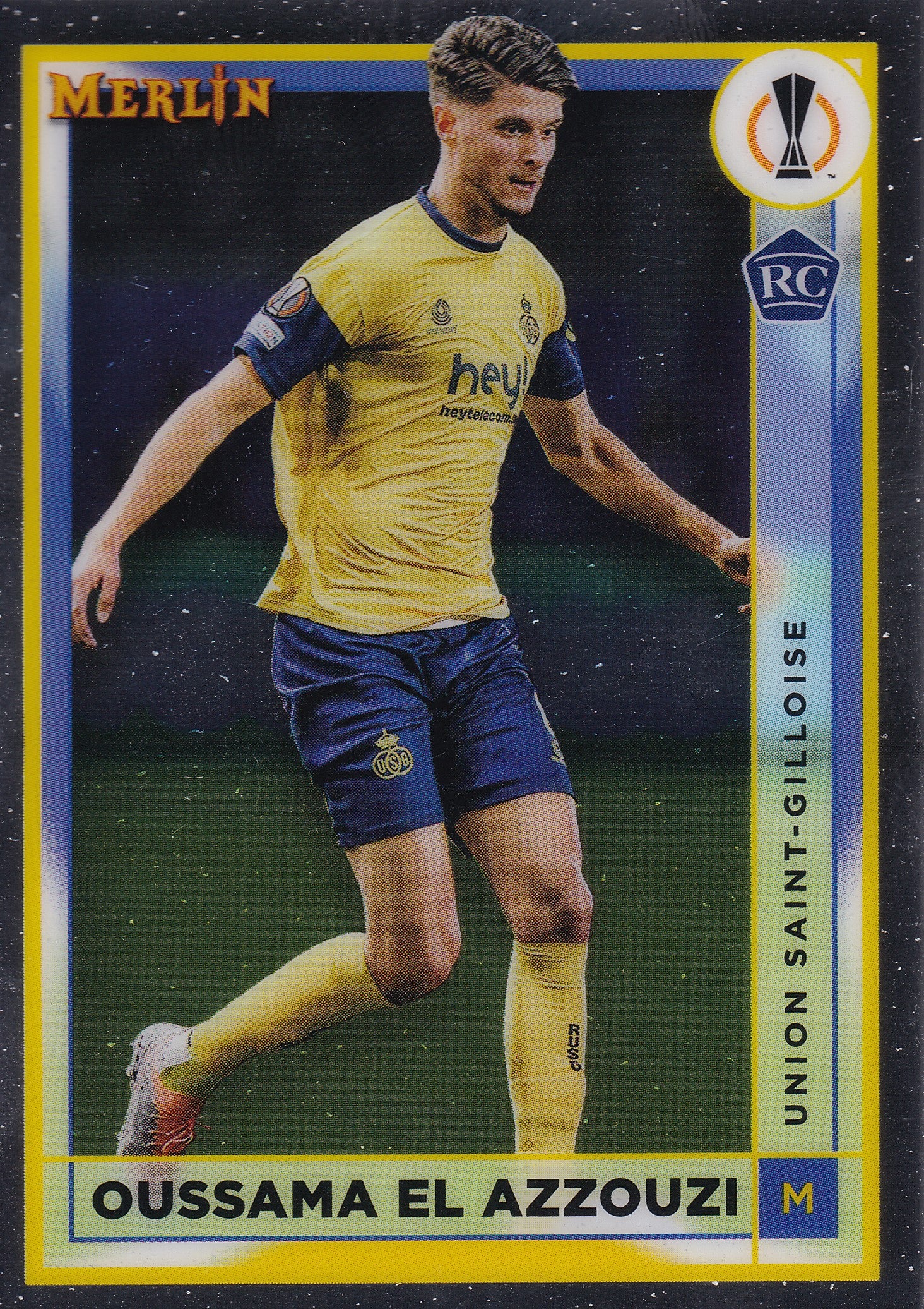 140. OUSSAMA EL AZZOUZI - UNION SAINT-GILLOISE - ROOKIE CARD