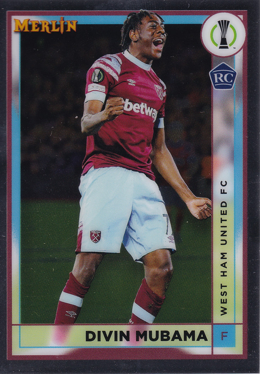 085. DIVIN MUBAMA - WEST HAM UNITED FC - ROOKIE CARD