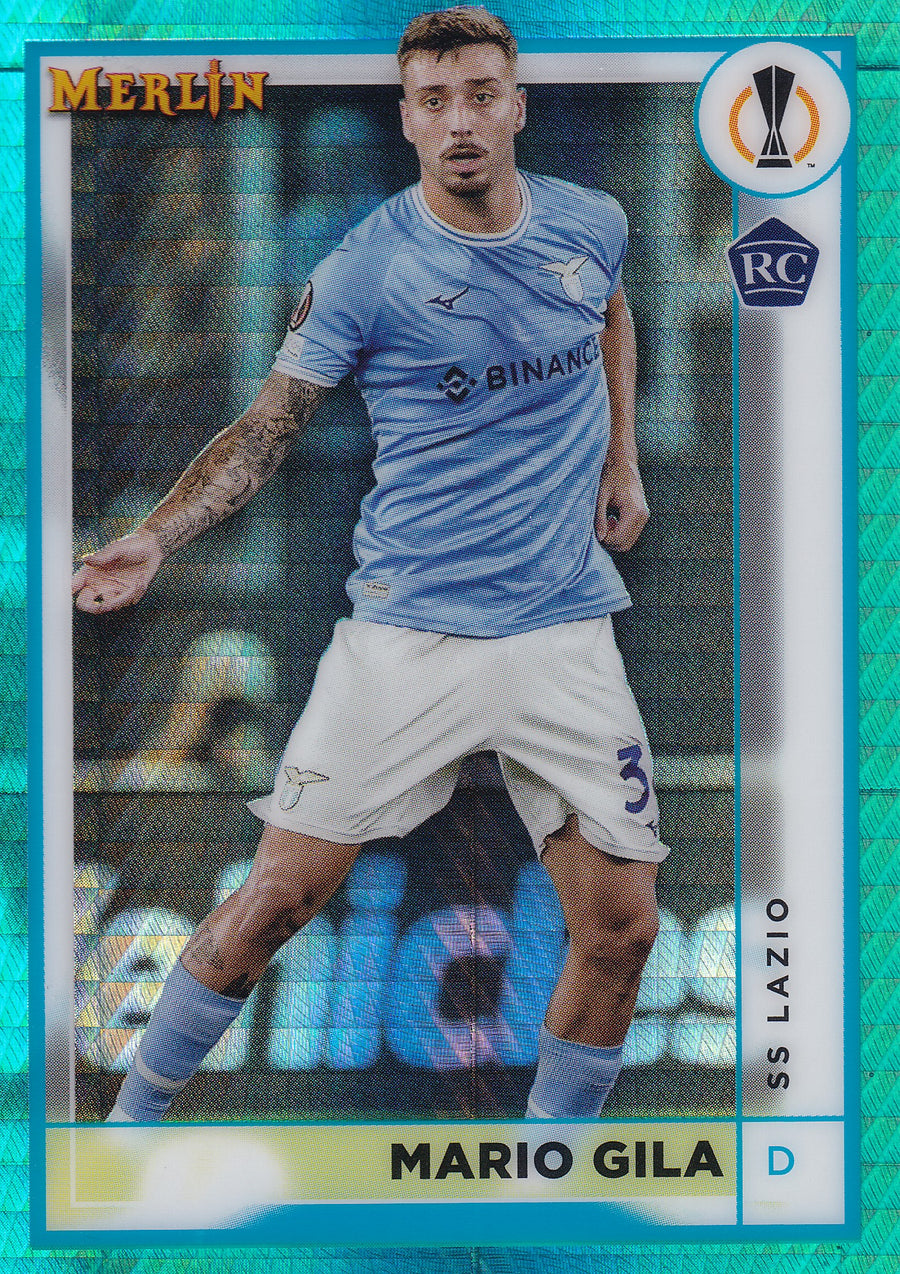 129. MARIO GILA - SS LAZIO - ROOKIE CARD - AQUA