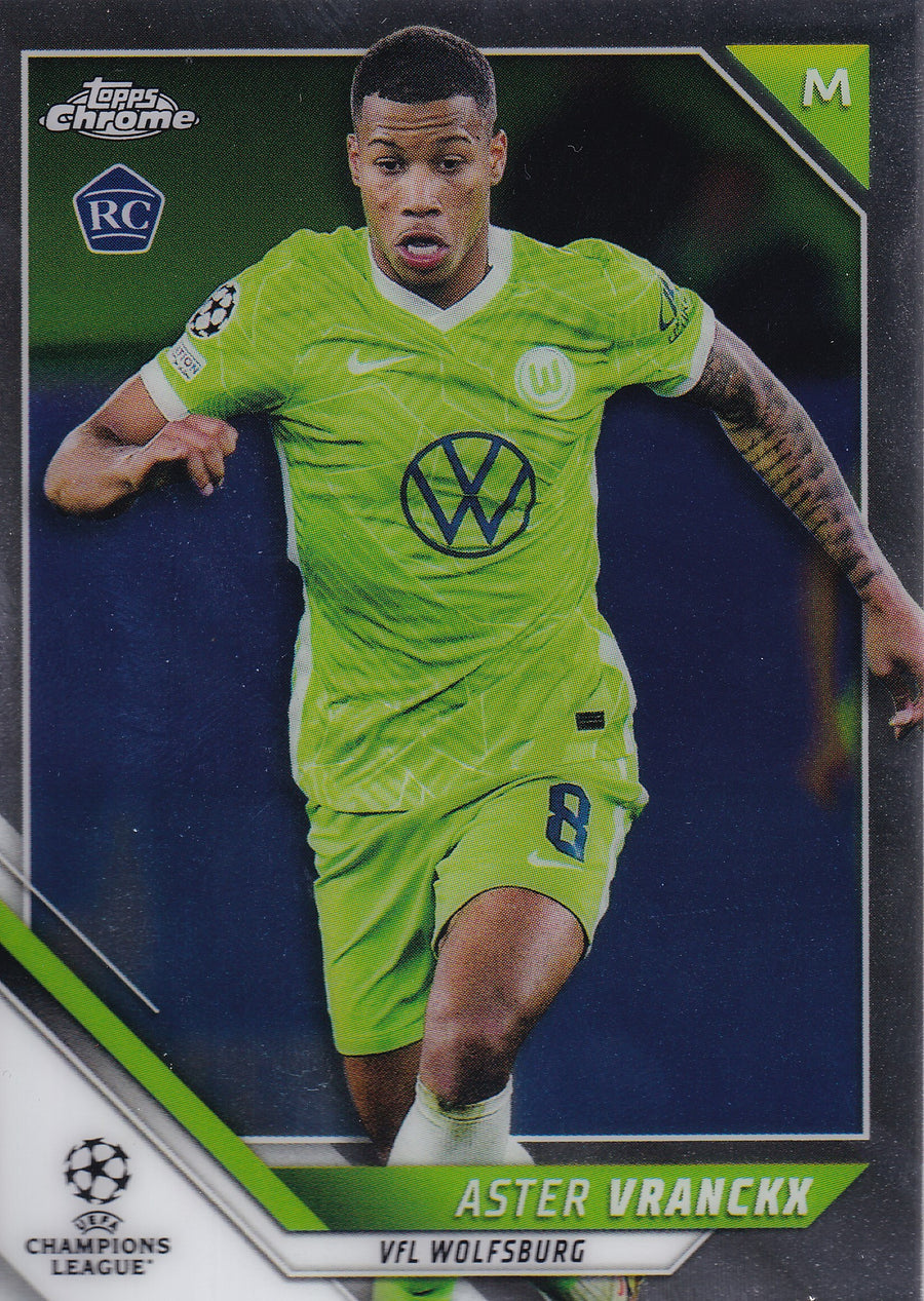 192. ASTER VRANCKX - VFL WOLFSBURG - ROOKIE CARD