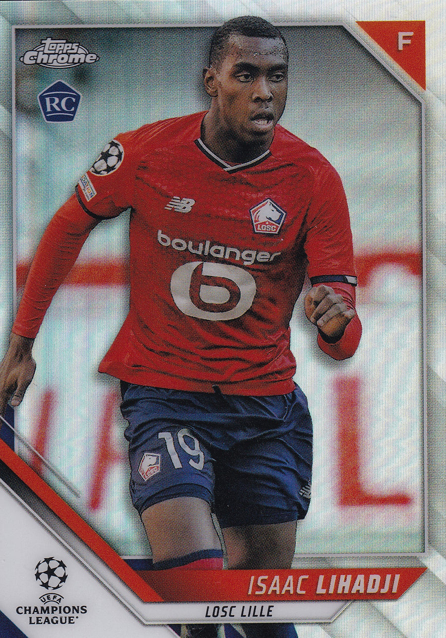 012. ISAAC LIHADJI - LOSC LILLE - ROOKIE CARD - REFRACTOR