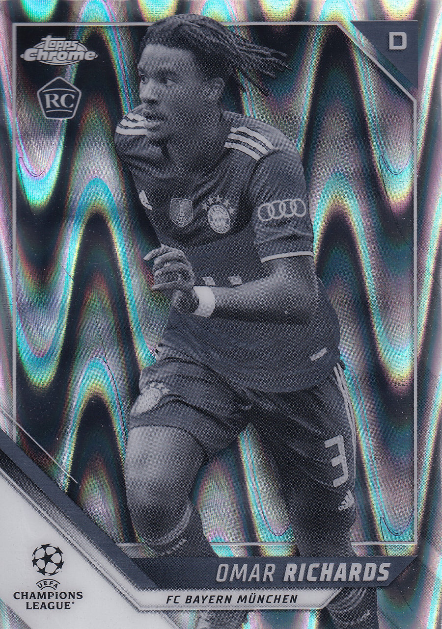 146. OMAR RICHARDS - FC BAYERN MUNCHEN - ROOKIE CARD - BLACK/WHITE