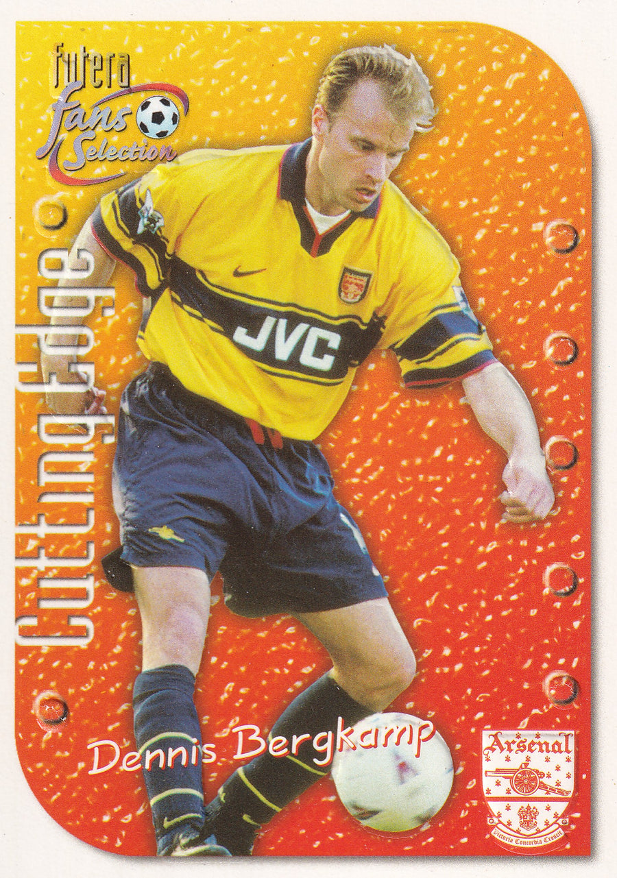 CE-01. DENNIS BERGKAMP - ARSENAL - CUTTING EDGE - EMBOSED