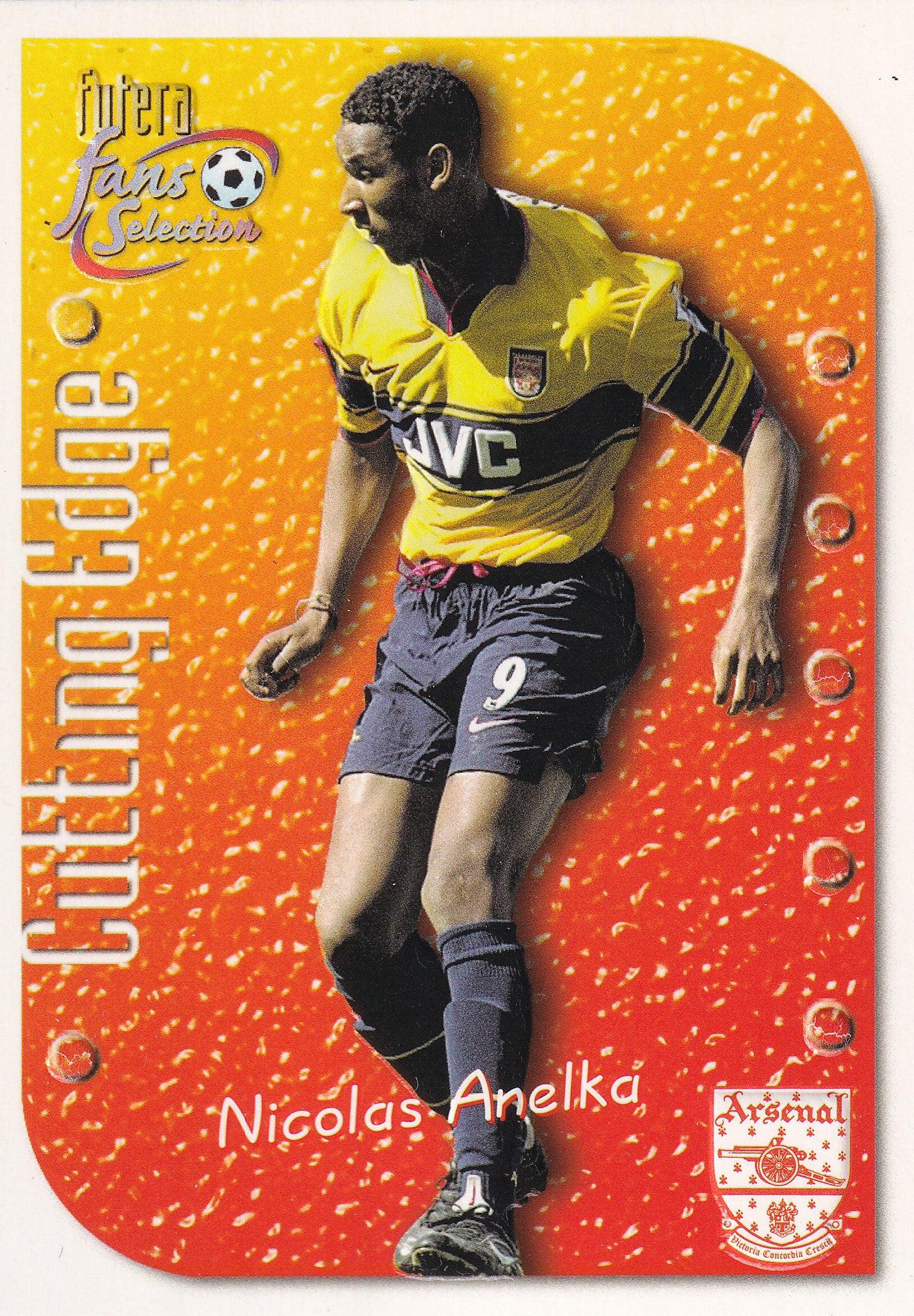 CE-08. NICOLAS ANELKA - ARSENAL - CUTTING EDGE - EMBOSED