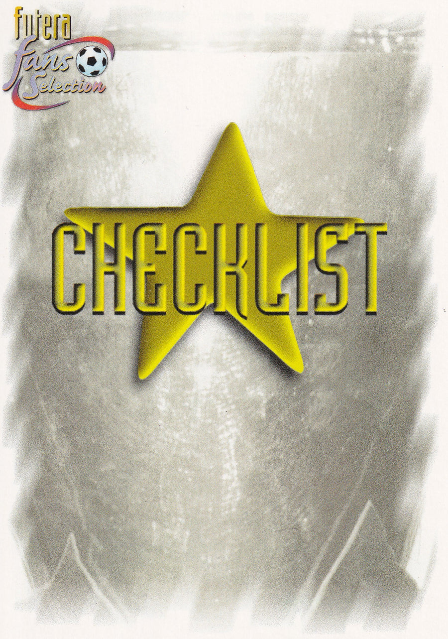 099. CHECKLIST - ARSENAL