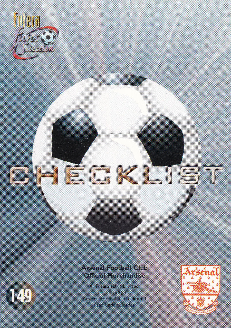 149. CHECKLIST