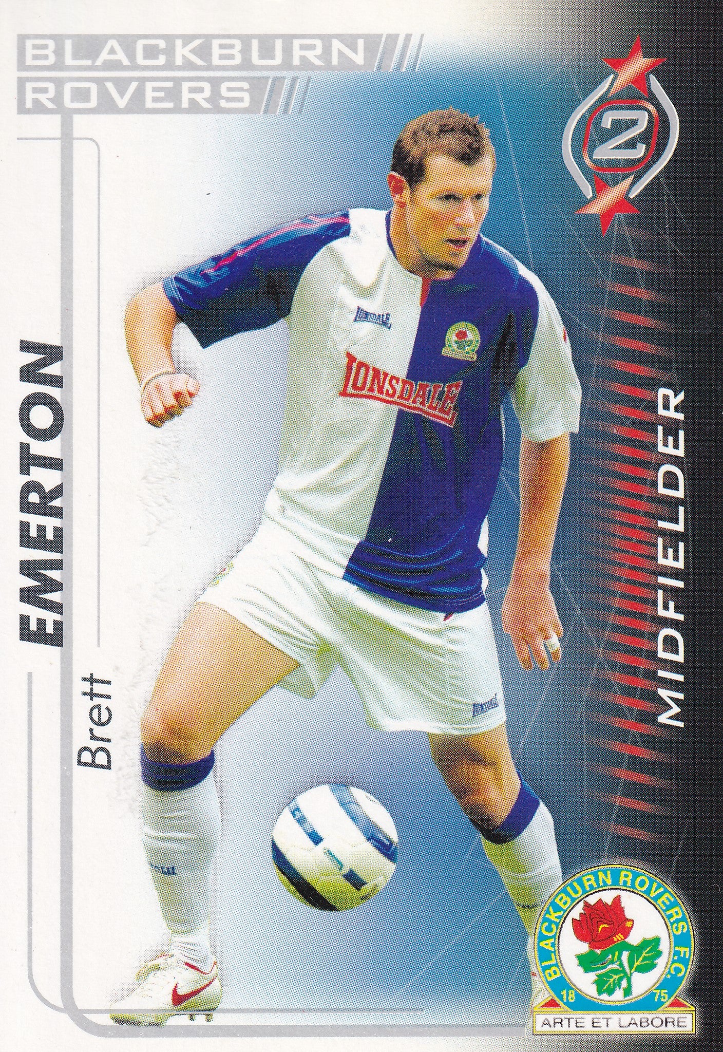 062. BRETT EMERTON - BLACKBURN ROVERS