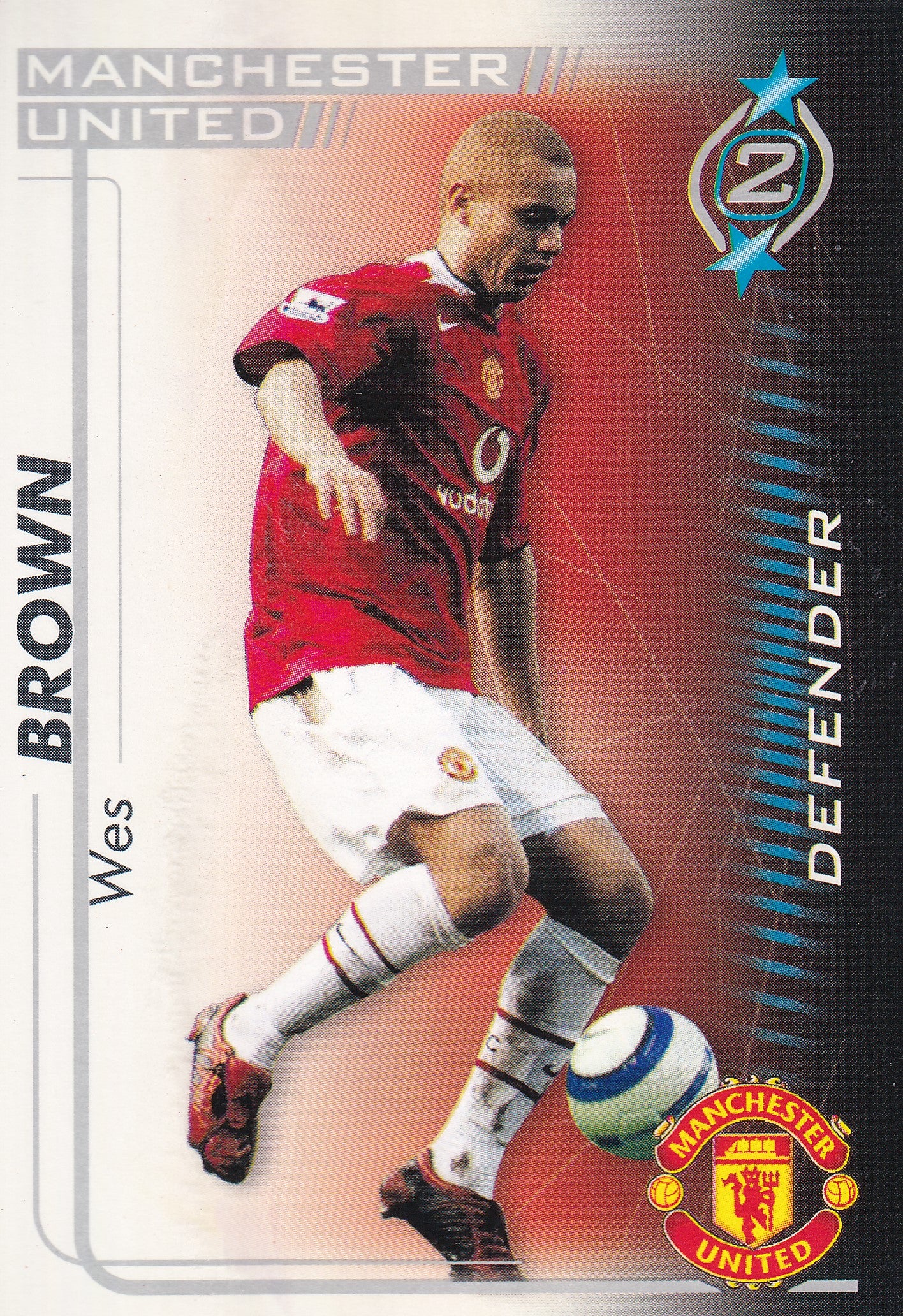 202. WES BROWN - MANCHESTER UNITED