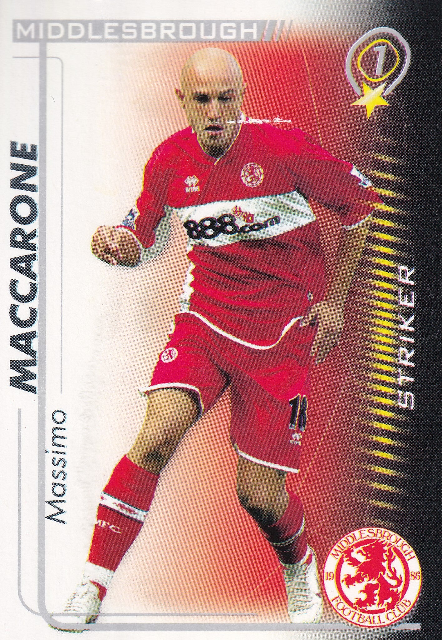 230. MASSIMO MACCARONE - MIDDLESBROUGH
