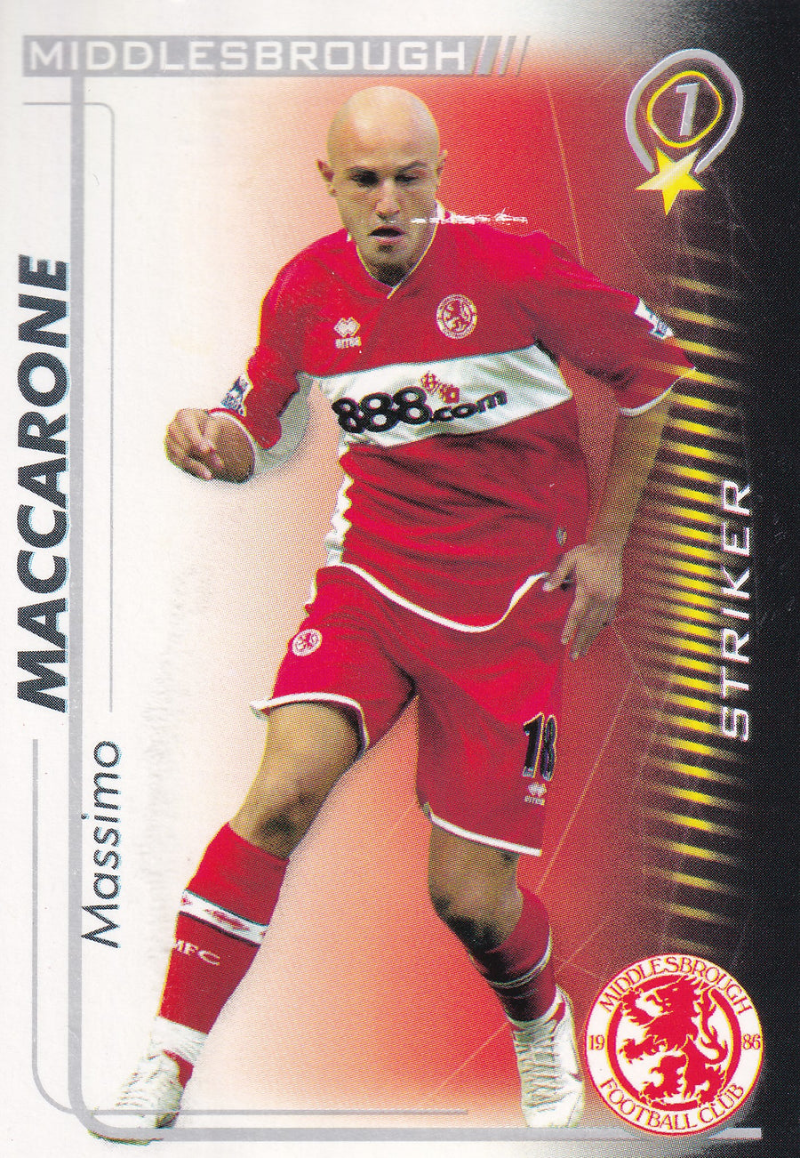 230. MASSIMO MACCARONE - MIDDLESBROUGH