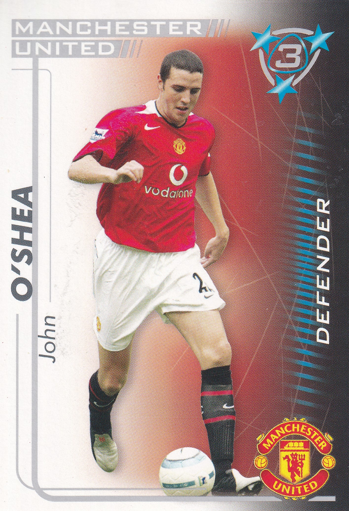 203. JOHN O'SHEA - MANCHESTER UNITED
