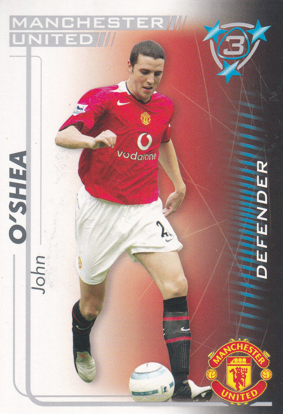 203. JOHN O'SHEA - MANCHESTER UNITED