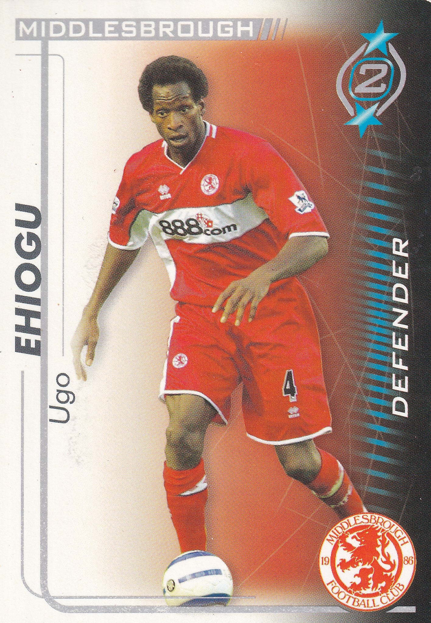 218. UGO EHIOGU - MIDDLESBROUGH