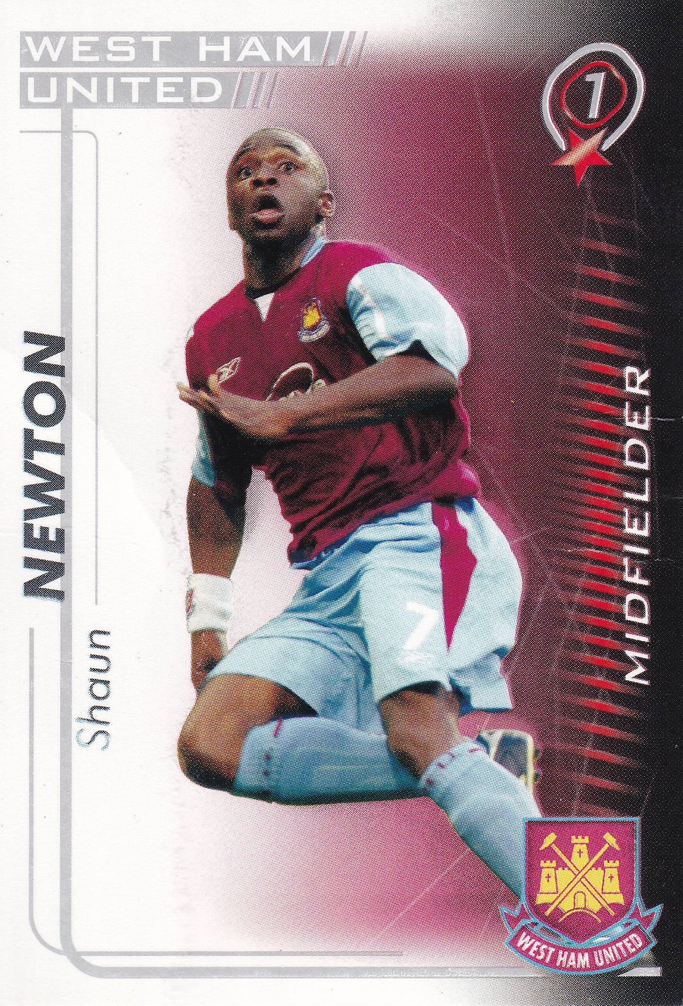 333. SHAUN NEWTON - WEST HAM UNITED