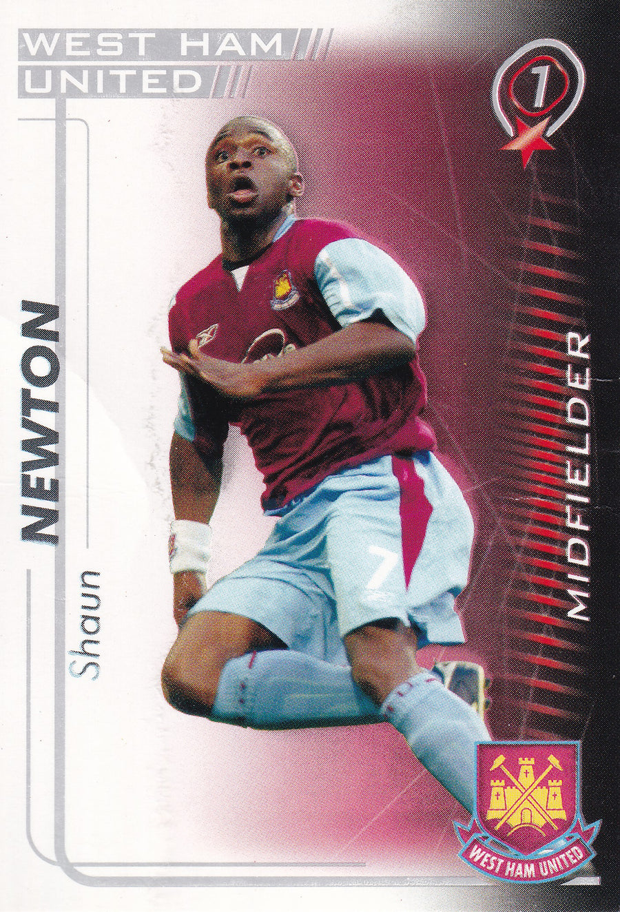333. SHAUN NEWTON - WEST HAM UNITED