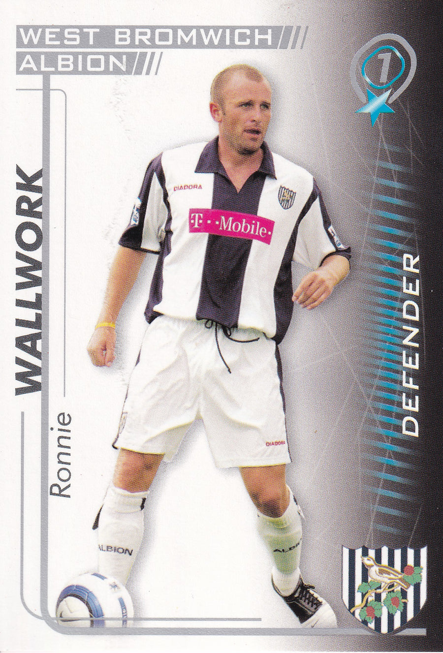 309. RONNIE WALLWORK - WEST BROMWICH ALBION