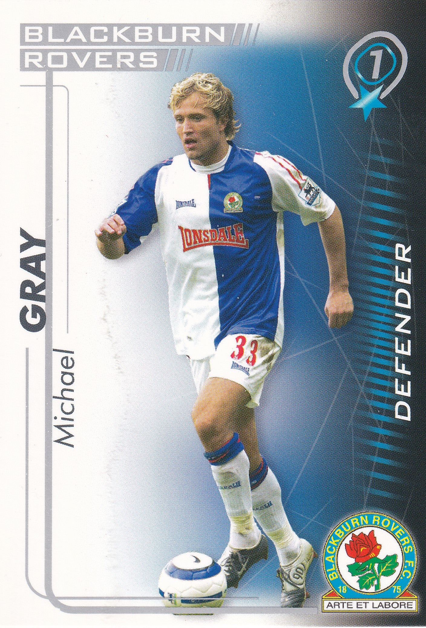 UE-011. MICHAEL GRAY - BLACKBURN ROVERS