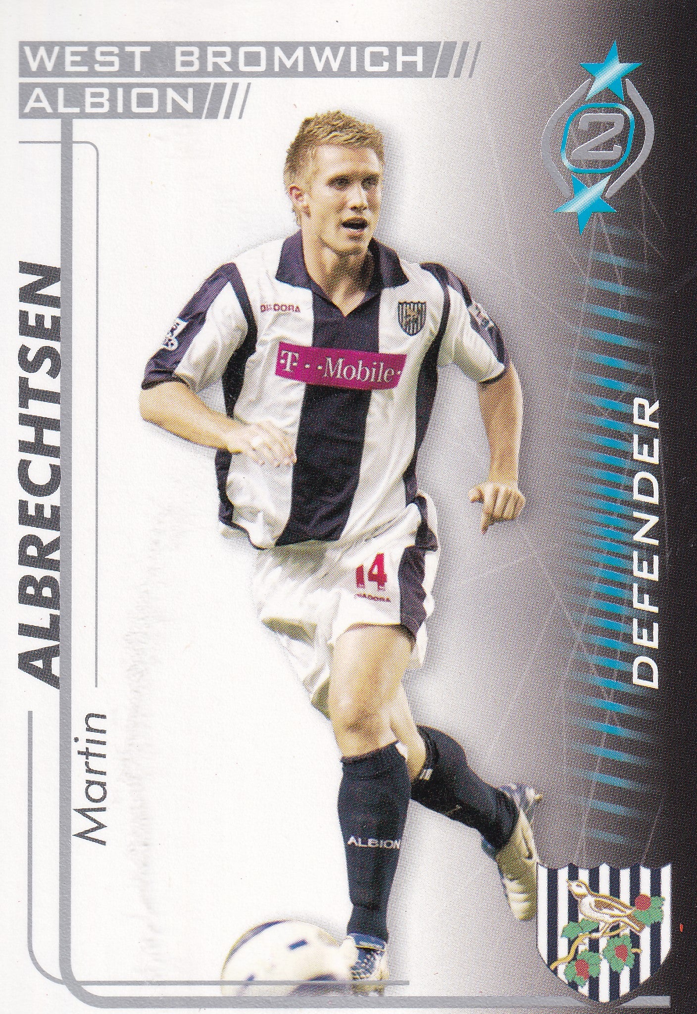 307. MARTIN ALBRECHTSEN - WEST BROMWICH ALBION
